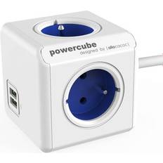 PowerCube Elektriske artikler PowerCube Extended USB 1.5 meter (Type E) Blue