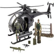 World Peacekeepers 1:18 Militær Kamp Helikopter inkl. 2 actionfigurer