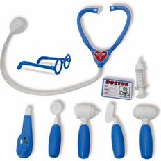 Jamara 460271 Playset Blue – Doctor Role Play 9 pcs, The Kids get to Know Different Instruments in a Playful Way, realistically recreated Medical Utensils