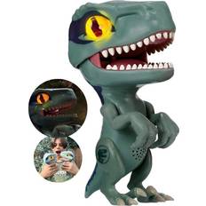 WOW! STUFF Jurassic World Trigger Chomper Velociraptor Blue Roaring Dinosaur Toy Official Camp Cretaceous, Fallen Kingdom and Jurassic Park Merchandise and Gifts for Boys and Girls, Aged 5