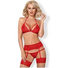 Sexspielzeuge Obsessive Underwear Set Red (3 pcs)