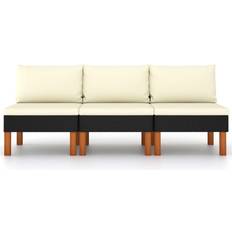 vidaXL 315768 Middle 3-pack Outdoor Sofa