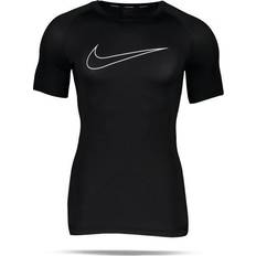 Herren - Polyester Unterwäsche Nike Dri-Fit Pro Short Sleeve Top Men - Black/White