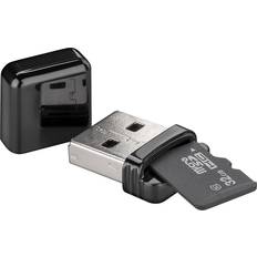 Günstig Speicherkartenleser Goobay USB 2.0 Card reader for microSD/microSDHC (38656)