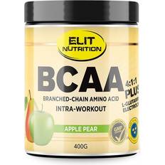 Søtningsmiddel Aminosyrer Elit Nutrition BCAA 4: 1: 1 + L-Glutamine Apple Pear 400g