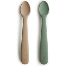 Mushie Fläschchen & Servierzubehör Mushie Silicone Feeding Spoons 2-pack