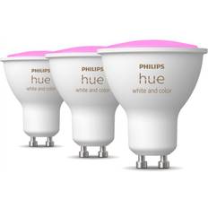 Lyskilder Philips Hue White and Color LED Lamps 4.3W GU10 3-Pack