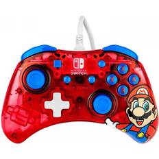 PDP Spillkontroller PDP Rock Candy Wired Controller Nintendo Switch - Mario Punch