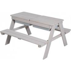Roba Outdoor Children Sand and Water Picnic Bench Teak