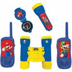 Lexibook Spielzeuge Lexibook RPTW12NI Brothers Nintendo Super Mario-Adventurer Set for Children, Walkie-Talkies, Binoculars, Compass, Torchlight, Blue/Yellow