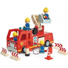 Tre Uttrykningskjøretøy Fire Engine, Tender Leaf Toys Cars, Planes & Trains