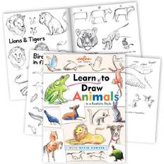 Aktivitetsbøker på salg Eeboo Art Book 3 Learn to Draw Animals with Kevin Hawkes