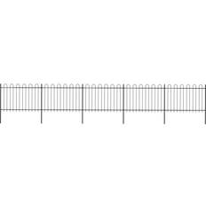 vidaXL Garden Fence with Hoop Top 334.6x66.9"