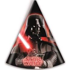 Fotoprops, Partyhatter & Ordensbånd Procos Unique Party 71966 Heroes and Villains Star Wars Party Hats, Pack of 6