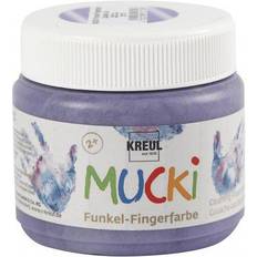 Fingerfarben Mucki Fingerfärg, metallic lila, 150 ml/ 1 burk