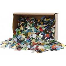 Mosaics, size 8-20 mm, thickness 2-3 mm, assorted colours, 2 kg/ 1 pack