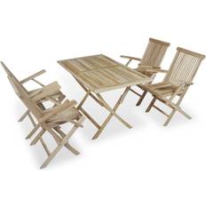vidaXL 44686 Patio Dining Set, 1 Table incl. 4 Chairs