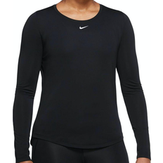 Nike Treningsklær T-skjorter Nike Dri-FIT One Long-Sleeve Top Women - Black/White