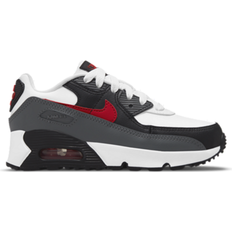 Nike Air Max 90 LTR PS - White/Iron Grey/Black/University Red