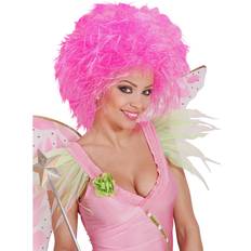Eventyrfigurer Kort parykk Widmann Fairy Wig Pink