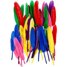 Fjær Creativ Company Feathers, L: 13 cm, assorted colours, 48 pc/ 1 pack