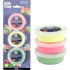 Silk Clay light green, neon pink, neon yellow, 3x14 g/ 1 pack
