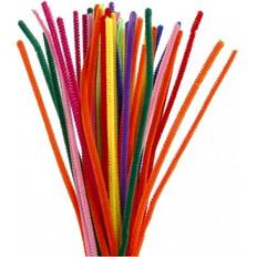 DIY Creativ Company Pipe Cleaners, L: 30 cm, thickness 6 mm, assorted colours, 50 asstd. 1 pack