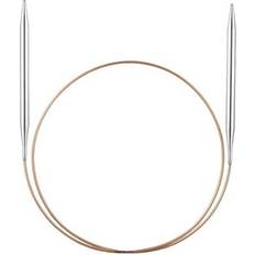 Addi Wollbaer Circular Knitting Needle, Metal, Brown, 5