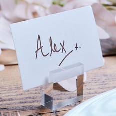 Ginger Ray Clear Acrylic Wedding Place Card Holders 4 Pack