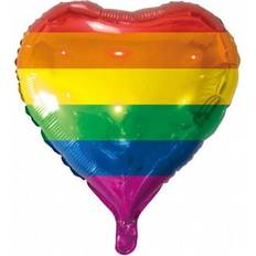 Folieballonghjärta Regnbågefärgad