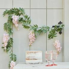 Ginger Ray Blush Pink and Green Wisteria Decorative Wedding Artificial Foliage Garland