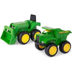 Tomy Toys Tomy John Deere Mini Sandbox Tractor and Dump Truck Set