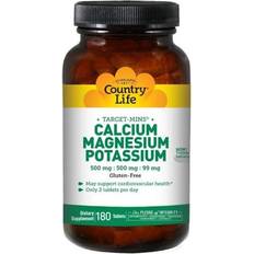 Country Life Calcium-Magnesium-Potassium 180 Tablets
