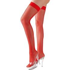 Cottelli Collection Cottelli Hold-Up Fishnet Stockings Red