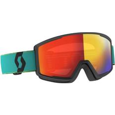 Scott Factor Pro Ski Goggle M - Retro Teal Blue/Yellow/Enhancer Red Chrome