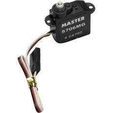 Master Mini-Servo S706 MG Analog-servo Transmissionsmaterial: Titanium Instickssystem: Universal (Graupner/JR/Futaba)