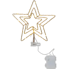 Battery-Powered Christmas Lights Star Trading Star Topsy Christmas Tree Light 30
