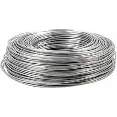 Sølv Tråd & garn Aluminium Wire, round, thickness 2 mm, silver, 100 m/ 1 roll