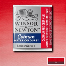 Røde Akvarellmaling Winsor & Newton Cotman akvarell hp färg 098