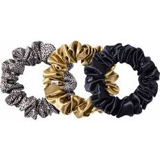 Hair Accessories Slip Silk Large Scrunchies (Various Colours) Black Leopard