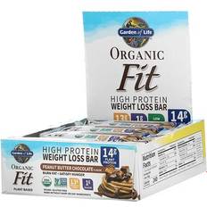 Chocolate peanut butter protein bars Garden of Life Organic Fit Plant-Based Bar Peanut Butter Chocolate 12 Bars