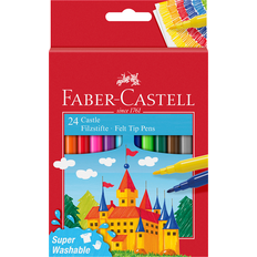 Faber-Castell Fibre Tip Pen Castle Cardboardbox 24-Pack