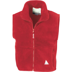 Fleece Vests Children's Clothing Result Kid's Anti-Pill Polar-Therm® Fleece Bodywarmer/Gilet - Red