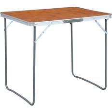Campingbord på salg vidaXL Foldable Camping Table with Metal Frame 80x60 cm