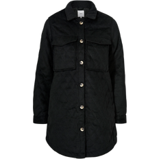 Object Collector's Item Vera Owen Long Quilted Jacket - Black