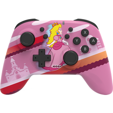 Pink Game Controllers Hori Wireless Rechargable Horipad Controller Peach Pink
