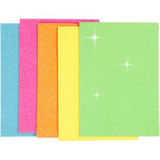 Creativ Company EVA Foam Sheets, A5, 150x210 mm, thickness 2 mm, assorted colours, 5 sheet/ 1 pack