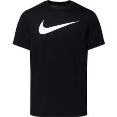 Schwarz Oberteile Nike Kid's Park 20 Swoosh T-shirt - Black/White
