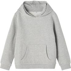 Grau Sweatshirts Name It Organic Cotton Sweatshirt - Grey/Grey Melange (13192134)