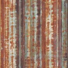 Galerie Grunge Collection Corrugated Metal Gold Rust G45358